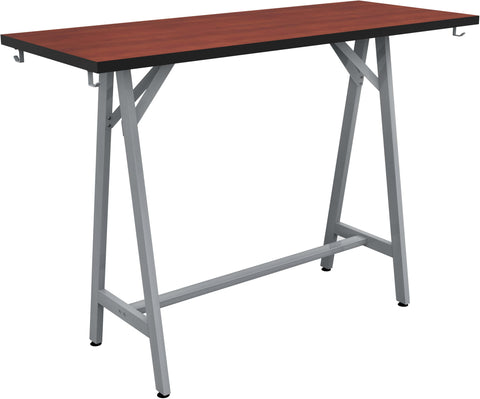 Safco Spark Teaming Table, 60x24" Rectangular Worksurface, 42"H Silver Base Safco