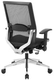 Space Seating® Black Mesh Executive Chair with Flip Arms [867A-11P91F2] Office Star Mesh Chair 867A-11P91F2