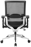 Space Seating® Black Mesh Executive Chair with Flip Arms [867A-11P91F2] Office Star Mesh Chair 867A-11P91F2