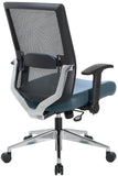Space Seating® Black Mesh Managers Chair with Flip Arms [867A-1P91F2] Office Star Mesh Chair