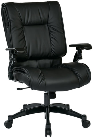 Space Seating Eco Leather Conference Room Chair [9333E] Office Star Leather Office Chair 9333E