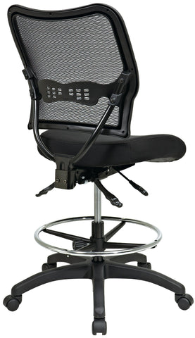 Space Seating Ergonomic Drafting Chair with Mesh Back [13-37N30D] Office Star Mesh Chair