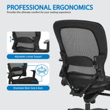 Space Seating Professional Mesh Office Chair with Flip Arms [2787R] Office Star Mesh Chair 2787R