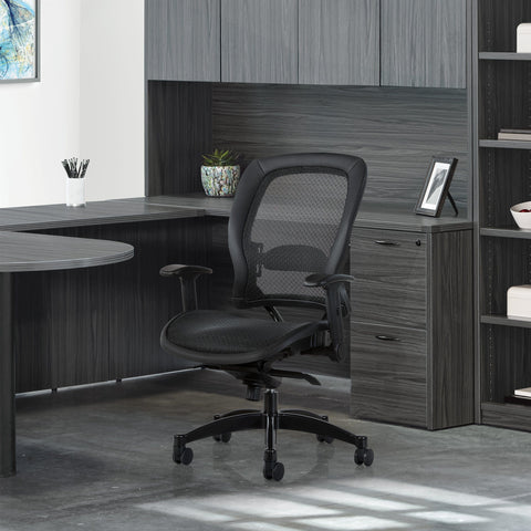Space Seating Professional Mesh Office Chair with Flip Arms [2787R] Office Star Mesh Chair 2787R