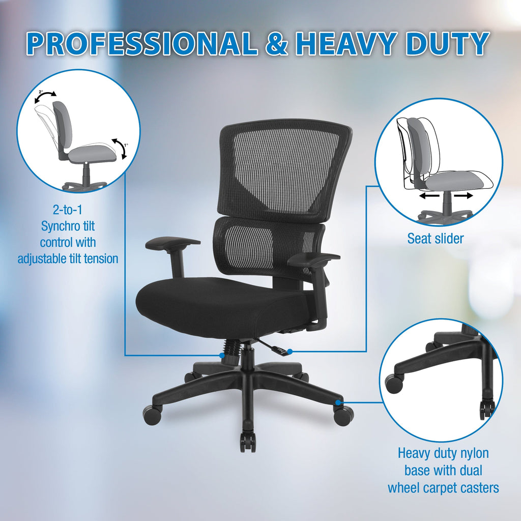 Vertical Matrix Back Manager's Chair with Optional Headrest [639-F3T1N ...