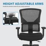 Vertical Matrix Back Manager's Chair with Optional Headrest [639-F3T1N48P ] Office Star Mesh Chair