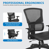 Vertical Matrix Mesh Managers Chair with Optional Headrest [639-T11N48P] Office Star Mesh Chair