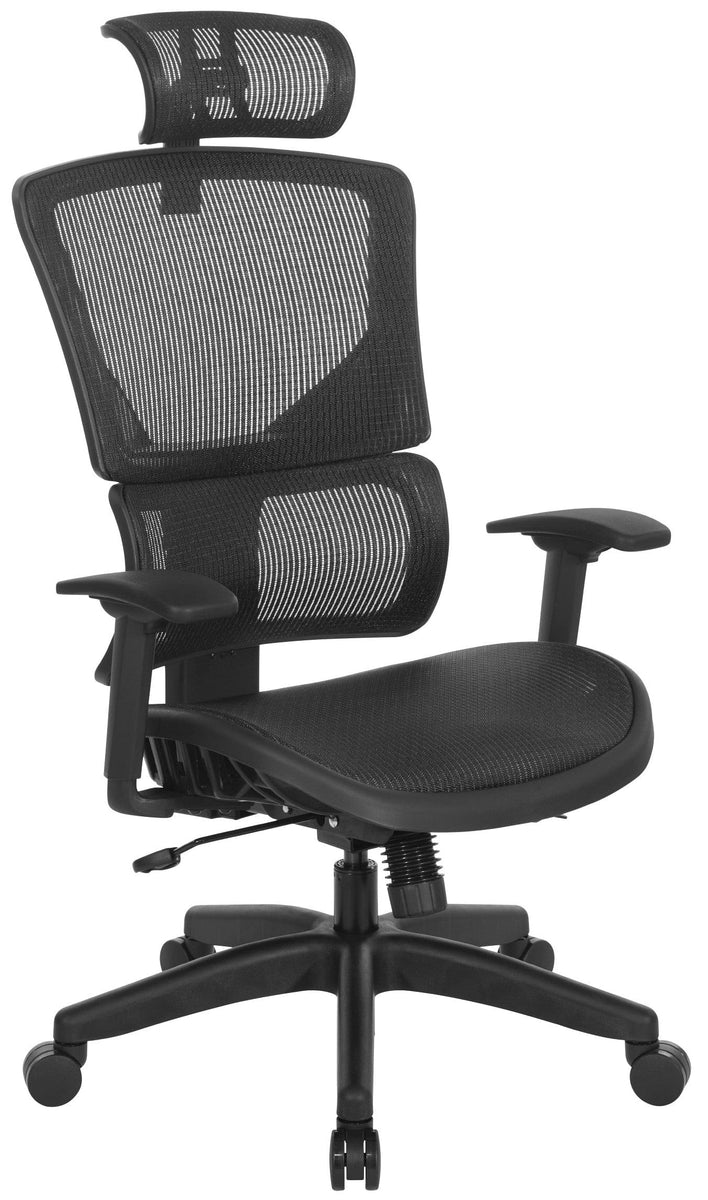 Matrix Connection Chair Vertical Matrix Mesh Managers Chair with Optional Headrest [639-T11N48 ...