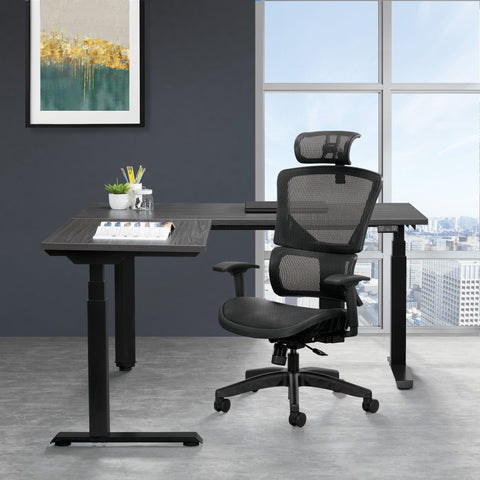 Vertical Matrix Mesh Managers Chair with Optional Headrest [639-T11N48P] Office Star Mesh Chair