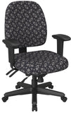 Work Smart Adjustable Ergonomic Fabric Office Chair [43808] Office Star Task Chair 43808