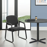Work Smart Deluxe Sled Base Arm Chair [V4410] Office Star Guest Chair V4410