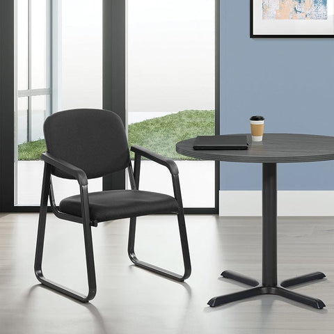Work Smart Deluxe Sled Base Arm Chair [V4410] Office Star Guest Chair V4410