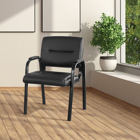 Work Smart™ Faux Leather Visitors Chair [FL10274] Office Star Guest Chair