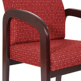 Work Smart Mahogany Finish Wood Visitors Chair [WD383] Office Star Guest Chair WD383