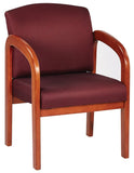 Work Smart Medium Oak Finish Wood Visitors Chair [WD380] Office Star Guest Chair WD380