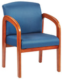 Work Smart Medium Oak Finish Wood Visitors Chair [WD380] Office Star Guest Chair WD380