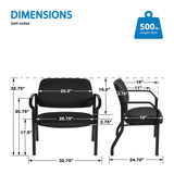 Work Smat Bariatric Healthcare Guest Chair [55051B] Office Star Guest Chair