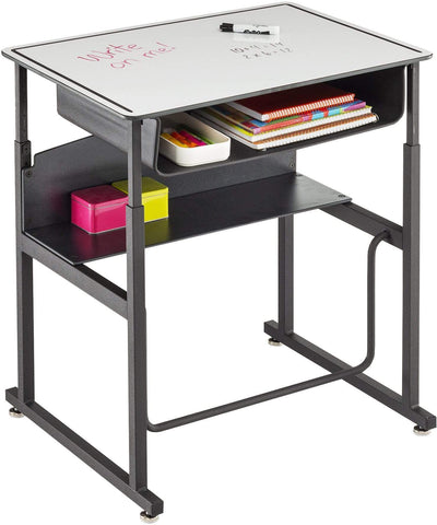 AlphaBetter® Desk with Book Box Premium Top 28" x 20" [1204] Safco Dry Erase Computer Desk 1204DE