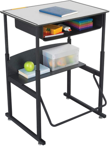 AlphaBetter® Desk with Book Box Premium Top 28" x 20" [1204] Safco Gray Computer Desk 1204GR