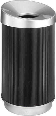 At-Your-Disposal® Vertex Trash Can 38 Gallon Black [9799BL] Safco Waste Receptacle 9799BL