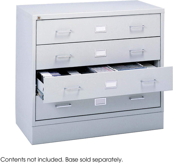 Audio / Video Microform Cabinet Light Gray [4935LG] Safco Mailroom Organizer 4935LG