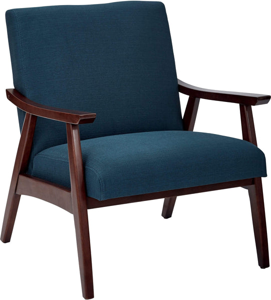 Ave Six Davis Chair Fabric Medium Espresso Frame [DVS51] Office Star Klien Azure Guest Chair DVS51-K14