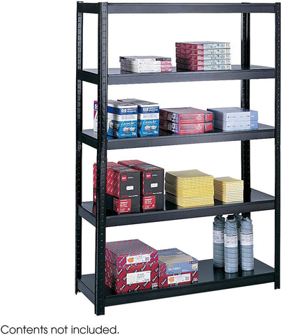 Boltless Shelving 48 x 18" Black [5246BL] Safco Shelving 5246BL