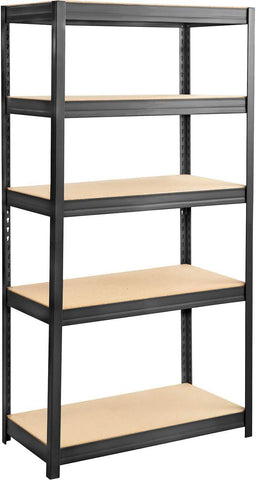 Boltless Steel and Particleboard Shelving 36 x 18" Black [6245BL] Safco Shelving 6245BL
