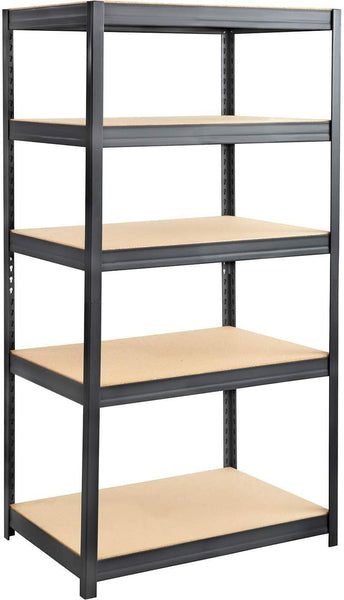 Boltless Steel and Particleboard Shelving 36 x 24" Black [6247BL] Safco Shelving 6247BL