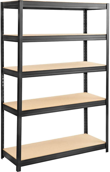 Boltless Steel and Particleboard Shelving 48 x 18" Black [6246BL] Safco Shelving 6246BL