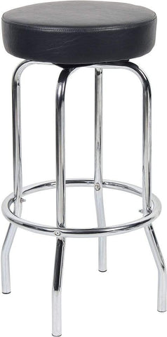 Boss 29" Chrome Frame Stool [B229-BK] Boss Office Products Drafting Chair B229-BK