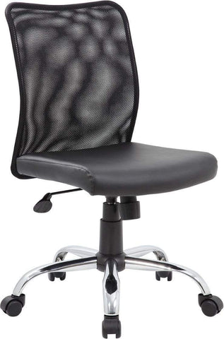Boss Budget Mesh Task Chair [B6115C-CS] Boss Office Products No Arms Task Chair B6115C-CS
