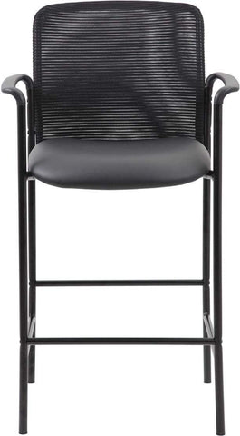 Boss Contemporary Mesh Counter Stool, Black [B16909-CS] Boss Office Products Drafting Chair B16909-CS
