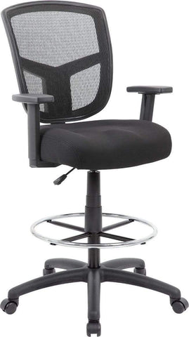 Boss Contract Mesh Drafting Stool [B16021] Boss Office Products Drafting Chair B16021