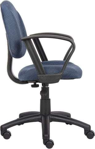 Boss Deluxe Posture Chair with Loop Arms [B317-BE] Boss Office Products Task Chair
