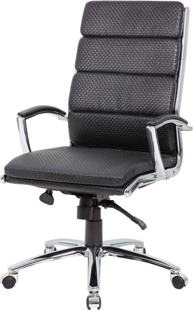 Boss Executive CaressoftPlus Chair with Metal Chrome Finish [B9471