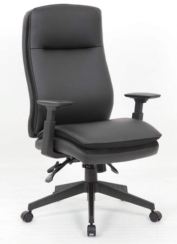 Boss Executive Chair in Black [B730-BK] Boss Office Products Executive Chair B730-BK