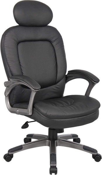 Boss Executive Pillow Top Chair with Headrest [B7101] Boss Office Products Executive Chair B7101