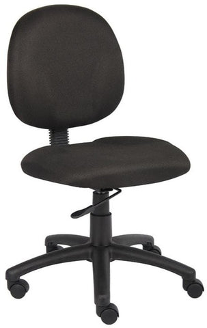 Boss Fabric Office Task Chair [B9090] Boss Office Products Black BK / No Arms Task Chair B9090-BK