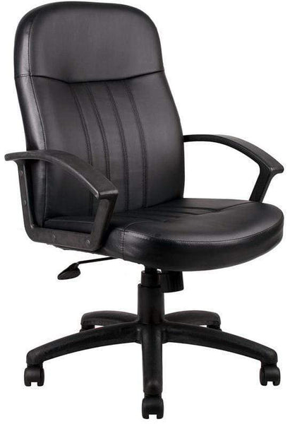 Boss Full Back Leather Desk Chair [B8106] Boss Office Products Leather Office Chair B8106