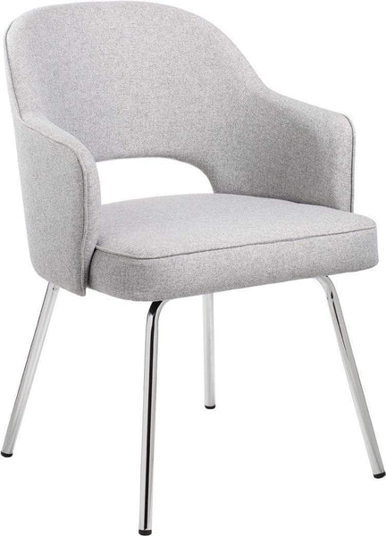 Boss Grey Linen Guest Chair [B489C-GR] Boss Office Products Guest Chair B489C-GR