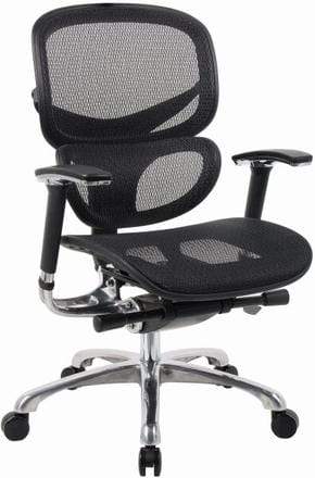 Boss High Back Ergonomic Mesh Task Chair [B6888] Boss Office Products No Headrest Mesh Chair B6888-BK