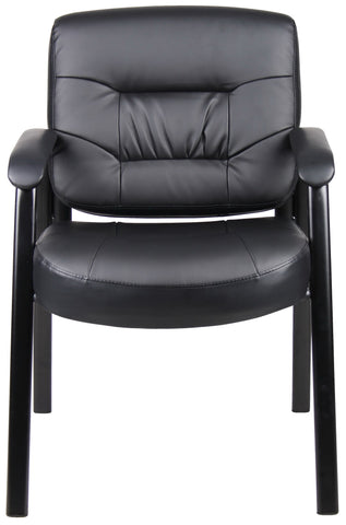 Boss LeatherPlus&trade; Guest Chair [B7509] Boss Office Products Guest Chair B7509