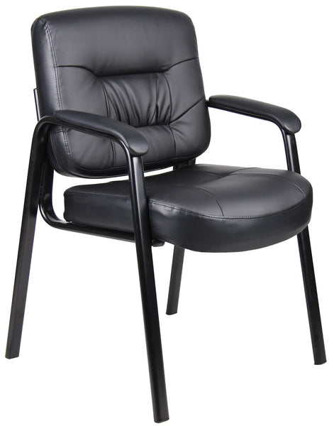 Boss LeatherPlus&trade; Guest Chair [B7509] Boss Office Products Guest Chair B7509