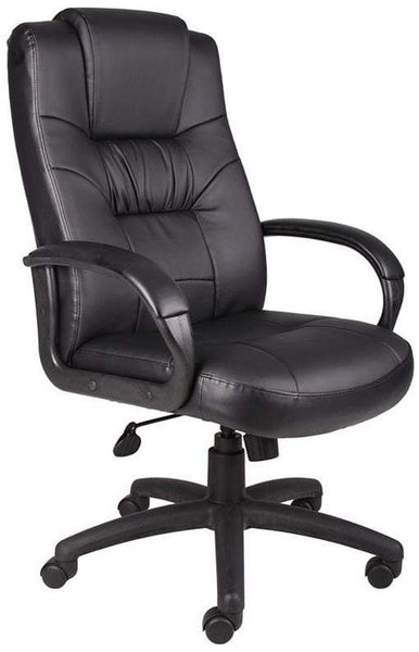 Boss Lumbar Support Leather Office Chair [B7501] Boss Office Products Leather Office Chair