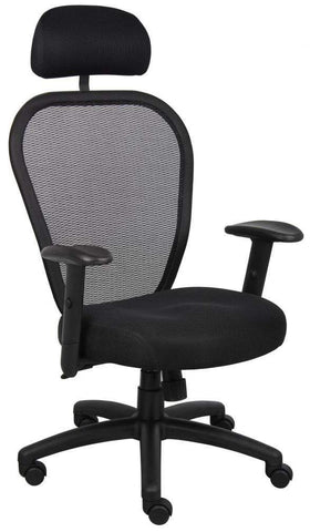 Boss Mesh Back Office Chair [B6608] Boss Office Products Add Headrest 6608-HR (+$18) Mesh Chair B6608