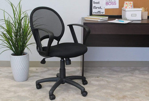 Boss Mesh Chair [B6215] Boss Office Products Loop Arms Mesh Chair B6217