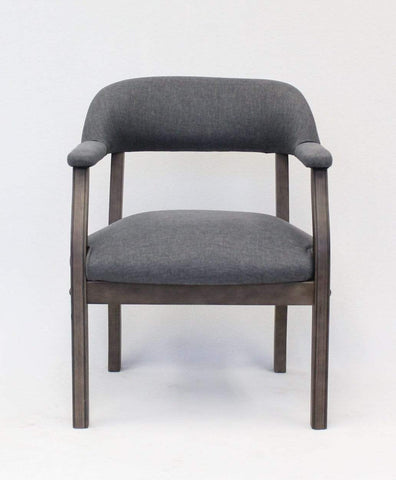 Boss Modern Captain's Guest Chair Slate Grade Commercial Grade Linen [B9540DW-SG] Boss Office Products Guest Chair