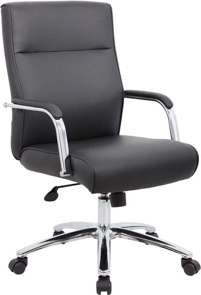 Boss Modern Executive Conference Chair [B696C-BK] Boss Office Products Black Executive Chair B696C-BK