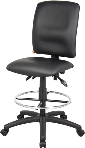 Boss Multi-Function LeatherPlus Drafting Stool [B1645] Boss Office Products Drafting Chair